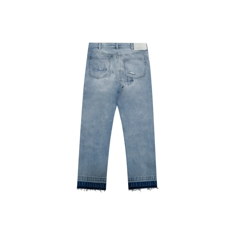 False Perception Jeans Unisex Washed Blue-1