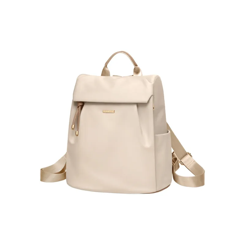 POLO Fabric Backpack Regular Women's Milk Tea Apricot/Classic Black-0