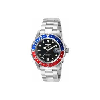 INVICTA Wrist Watch Automatic Mechanical Movement Stainless Steel Strap 40mm Black Dial Men's Watches