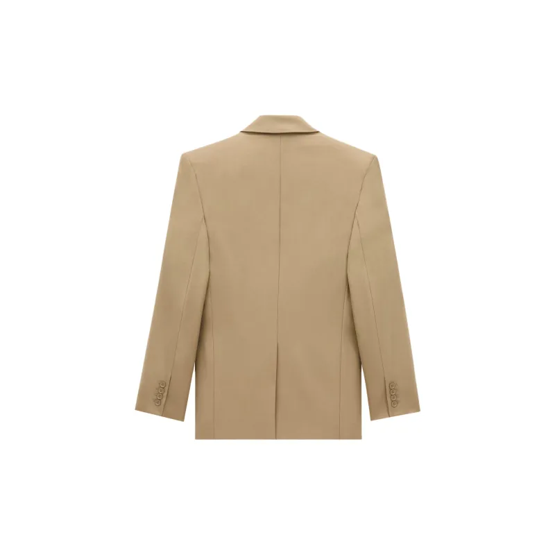 SAINT LAURENT Single Breasted Peaked Lapel Jacket-2