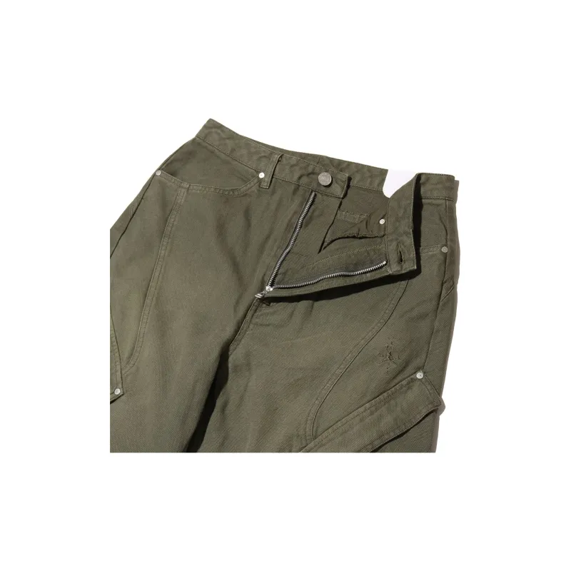 Jordan x Travis Scott FW24 Casual Pants Unisex Green-2
