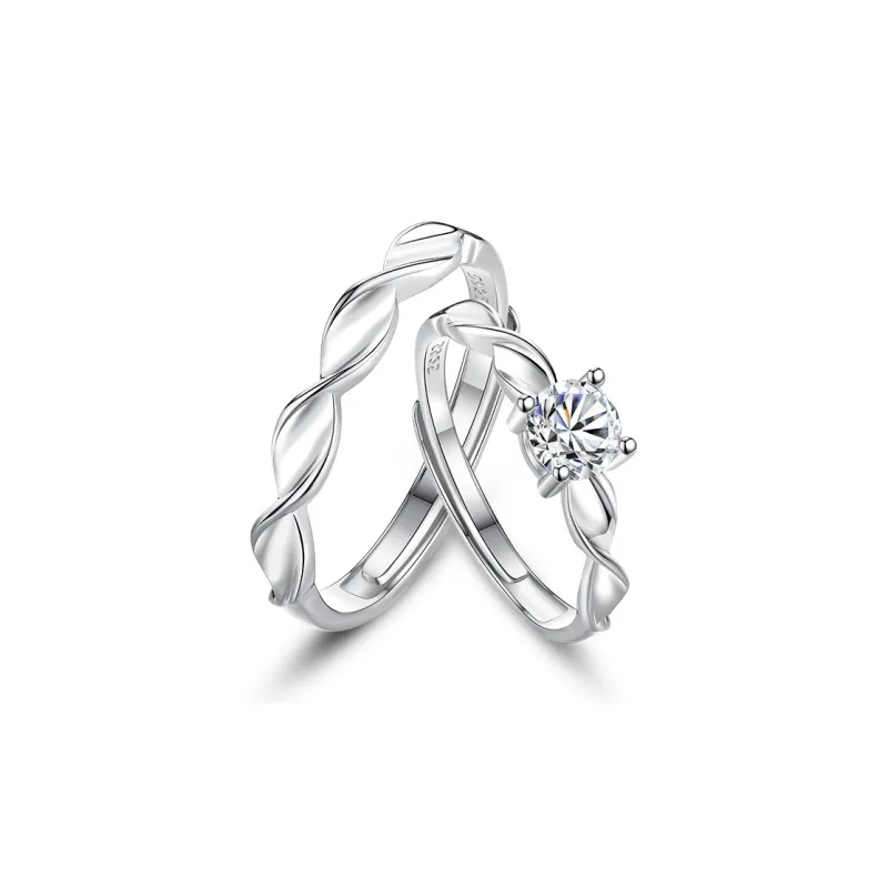 SHENGYALUO S925 Silver Rings Unisex-0