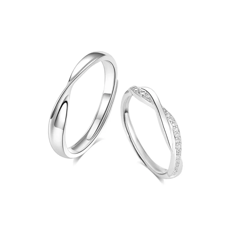 BLANK IN BLANK Sterling Silver Rings Unisex Girlfriend's Birthday-0