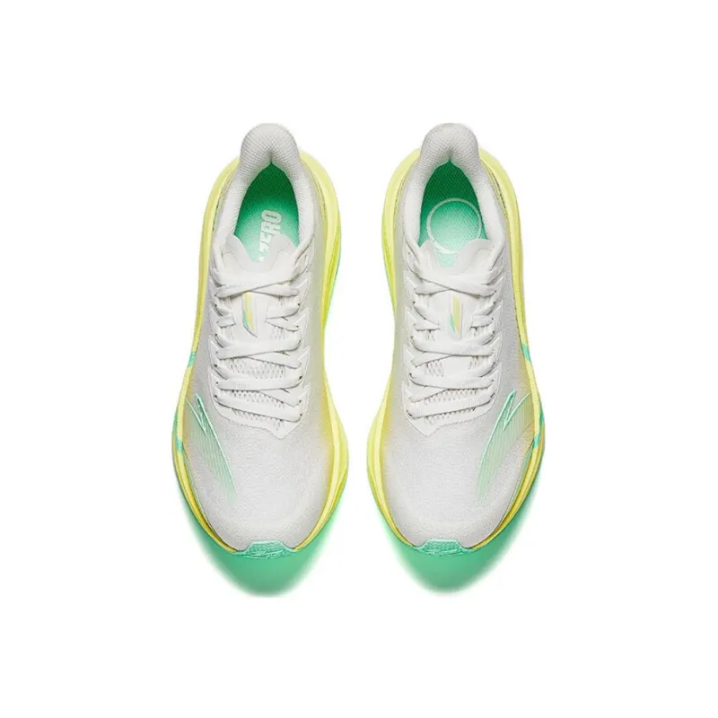 Anta Horsepower 5.0 Wear-Resistant Cushioning Rebound Low-Top Training Running Shoes Women's White Green Yellow-2
