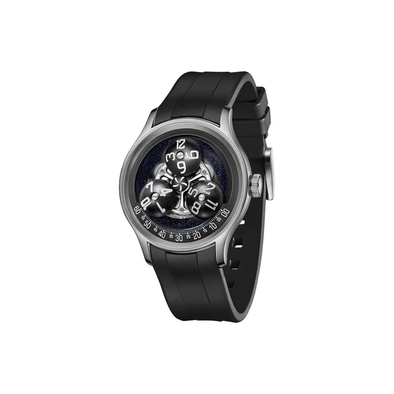 OBLVLO Automatic Mechanical Movement Watch Men's Watches Black Dial-10