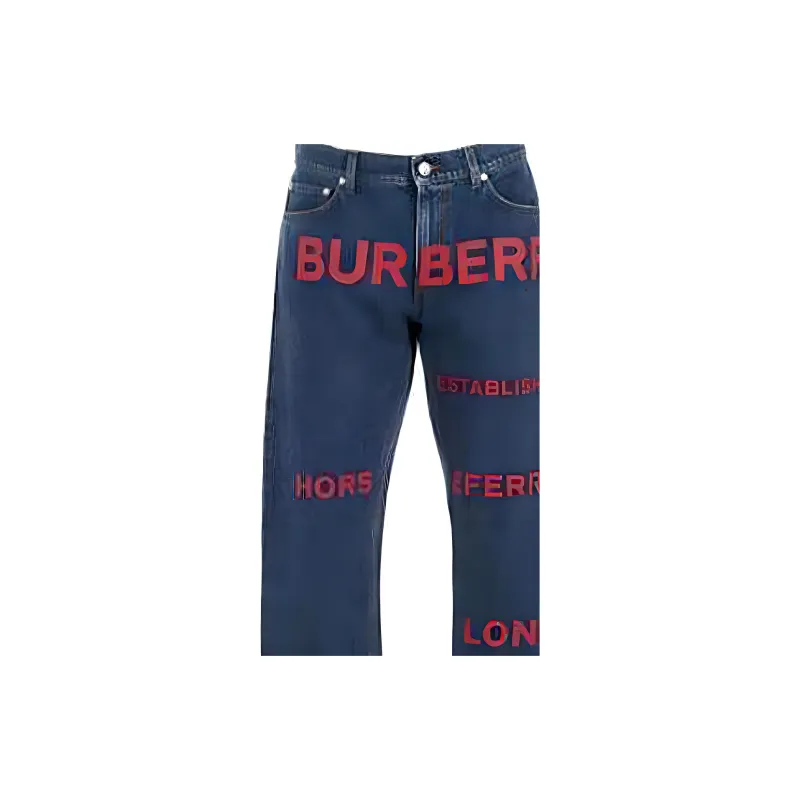 Burberry Casual Pants Men's Blue-5