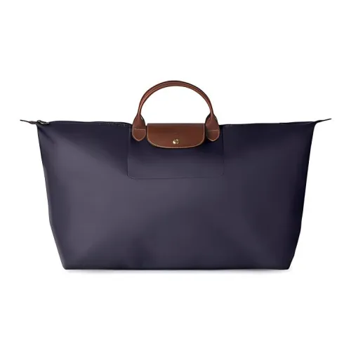 LONGCHAMP Le Pliage Canvas Travel Bags Shoulder Bags Handbags Large Size Women's Berry Purple