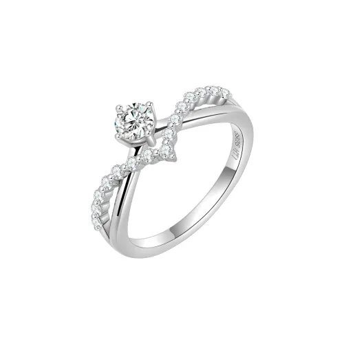 HENGMEINA 925 Sterling Silver Moissanite Rings Women's