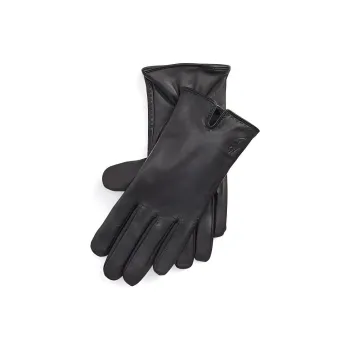 Polo Ralph Lauren Sheepskin Gloves Women's Black