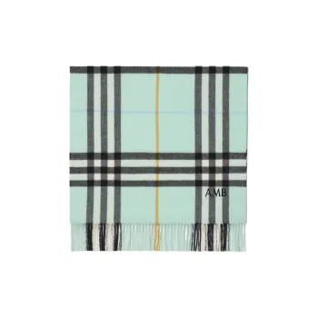 Burberry Cashmere Knit Scarves Women's Mint Green