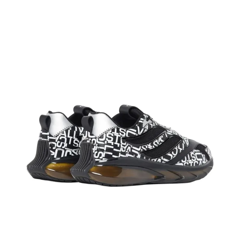 Just Cavalli Low-Top Casual Shoes Men's Black White-4