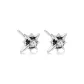Polaris Stud Earrings[White Zircon]