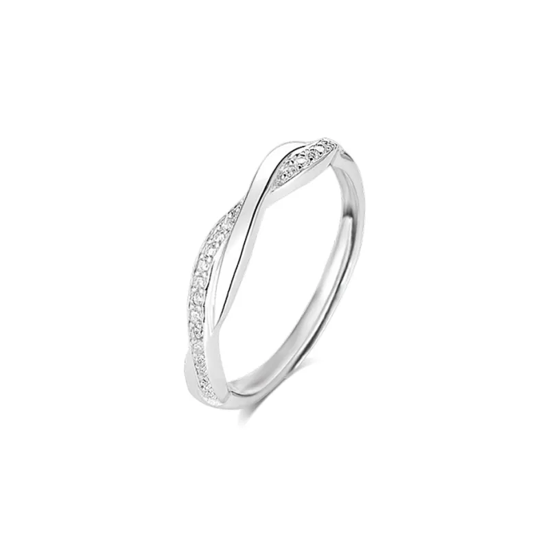 BLANK IN BLANK Sterling Silver Rings Unisex-10