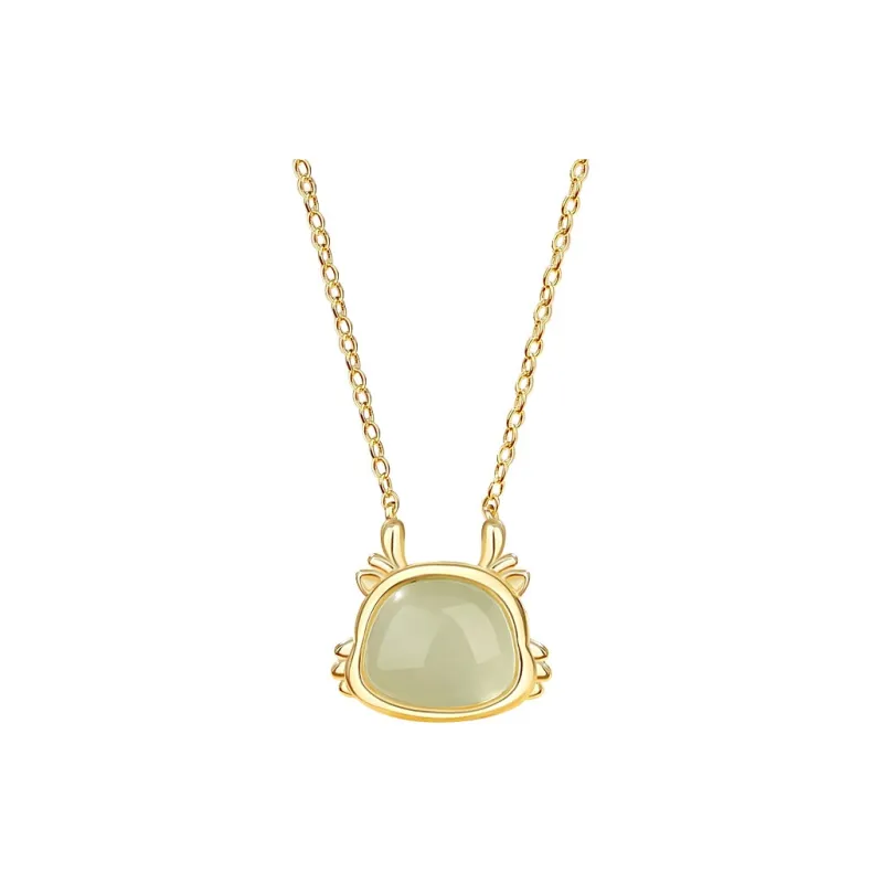 Royal Heaven's Choice Hetian Jade Pale Greenish White Jade Unisex-3