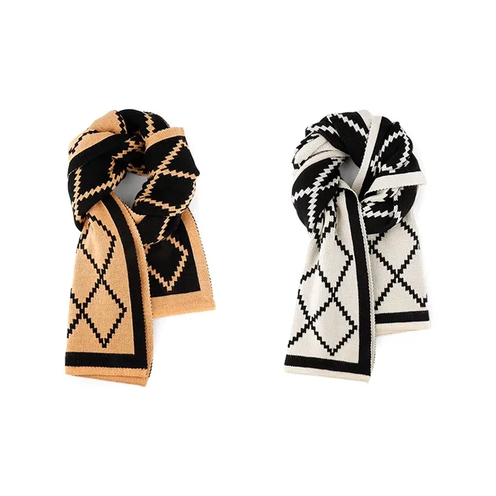 Yalu Preferred Knit Scarves Unisex-19