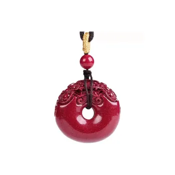 Zhen Yu Zhen Pin Cinnabar Necklaces Unisex