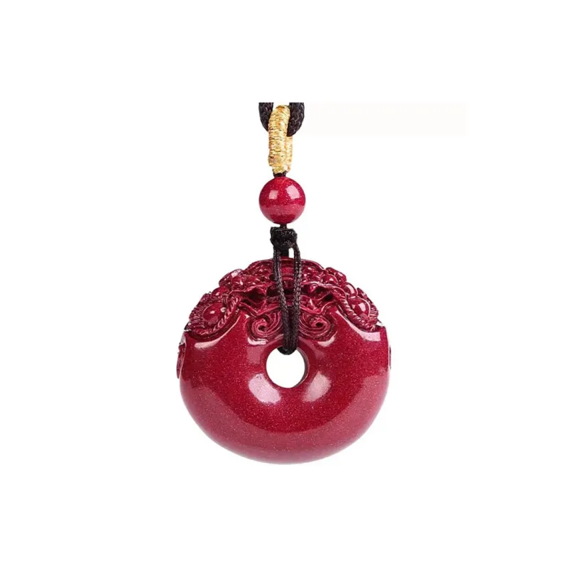 Zhen Yu Zhen Pin Cinnabar Necklaces Unisex-0