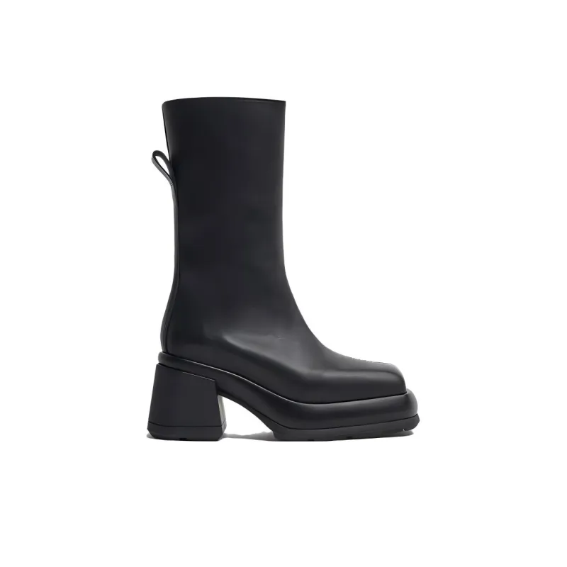 MIISTA Ankle Boots 8cm Women's Black-1