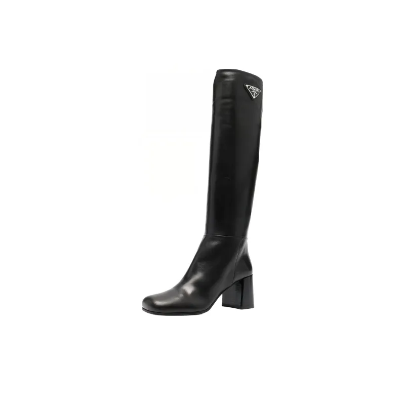 PRADA Mid-Calf Boots Women's Black-2