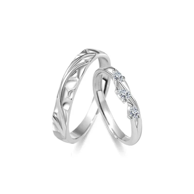 Zhiyu S999 Fine Silver Rings Unisex-0