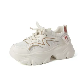 HUANAI Lightweight Height Increasing Low Top Chunky Sneakers Women's