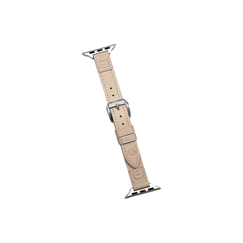 Warbler Dew Compatible With Apple Watch Apple Watch Band S9/S8/SE/7/6/5/4/3 Little Bear Paw Genuine Leather Loop Strap-1