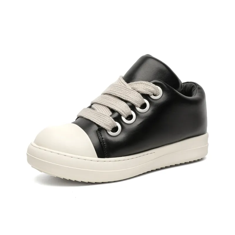 Chi Wolf Low Top Skateboard Shoes Unisex Black-1
