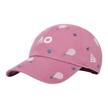 New Era Cotton Polyester Baseball Caps Unisex Deep Red