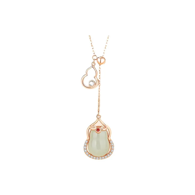 Royal Heaven's Choice Hetian Jade Pale Greenish White Jade Unisex-0