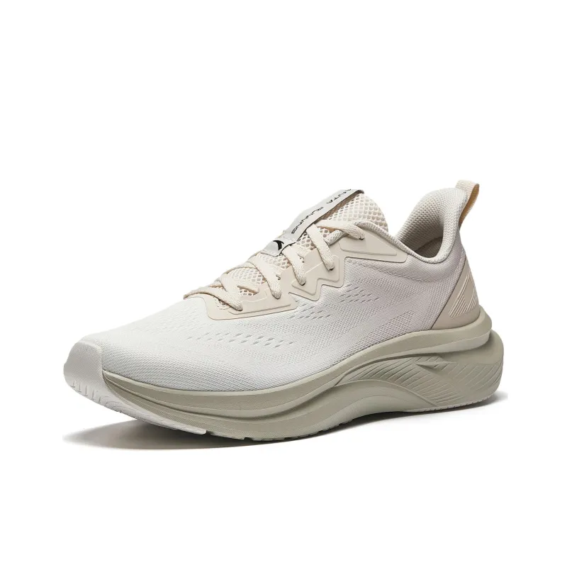 Anta Anti-Slip And Wear-Resistant Breathable Low-Top Casual Running Shoes Men's Beige-2