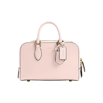 COACH Bowery Tanned Leather Shoulder Bag, Crossbody Bag, Handbag Medium Size Women's Pink