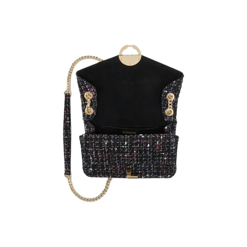 Sandro Cotton Crossbody Bag Shoulder Bag Women's Multicolor-4