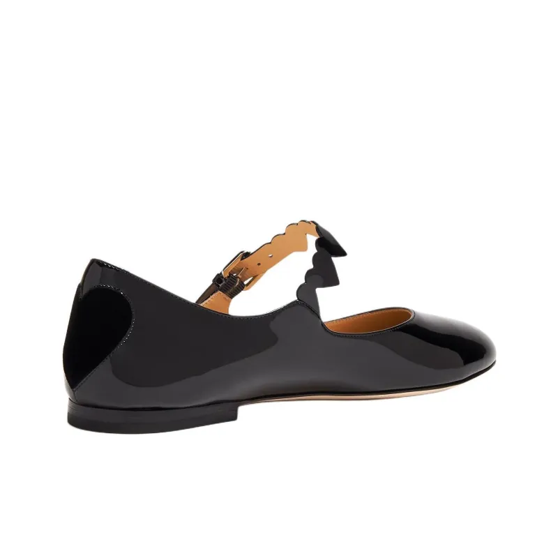 MACH & MACH Patent Leather Ballerina Shoes Women's-2