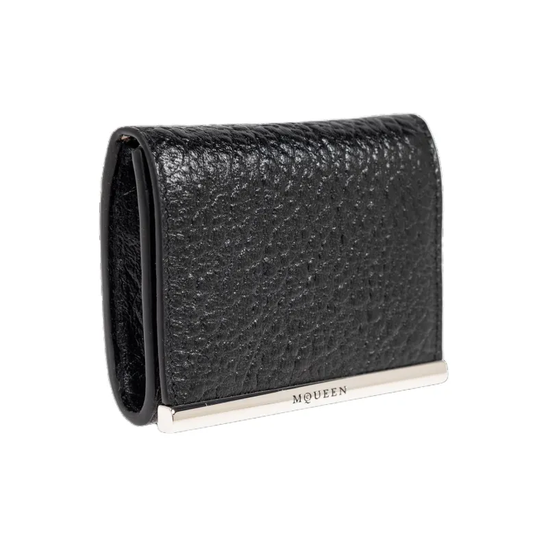 Alexander McQueen Lambskin Wallet Women's Black-1
