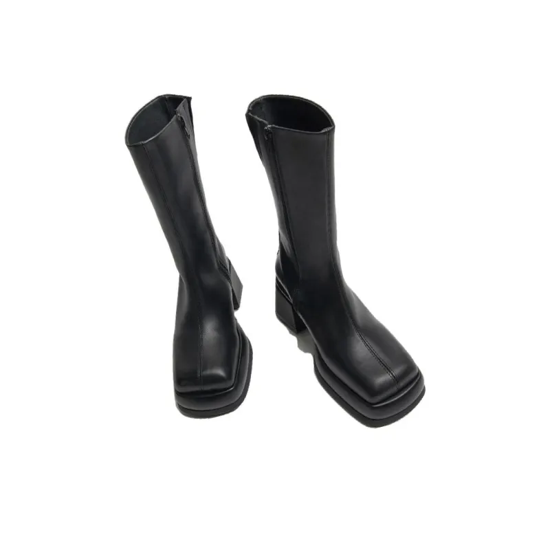 MIISTA Ankle Boots 8cm Women's Black-4