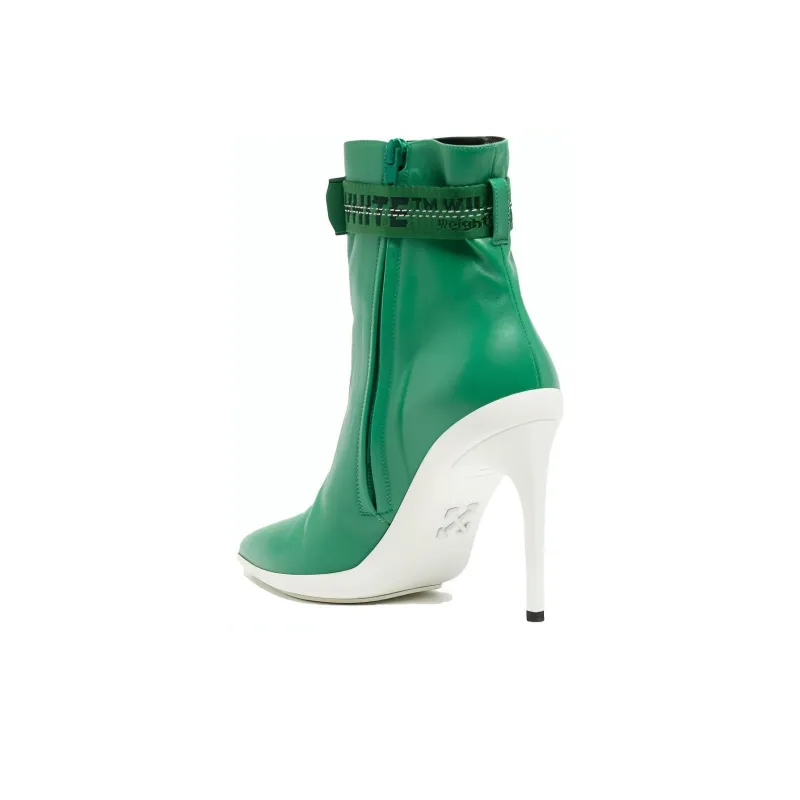 OFF-WHITE Ankle Boots 11cm Women's Green-3