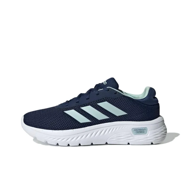 Adidas Cloudfoam Comfy Dark Blue Halo Mint Cloud White Women's-0