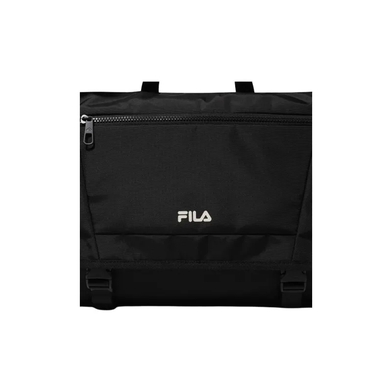FILA Nylon Messenger Crossbody Bag Shoulder Bag Handbag Large Size Unisex Black-2