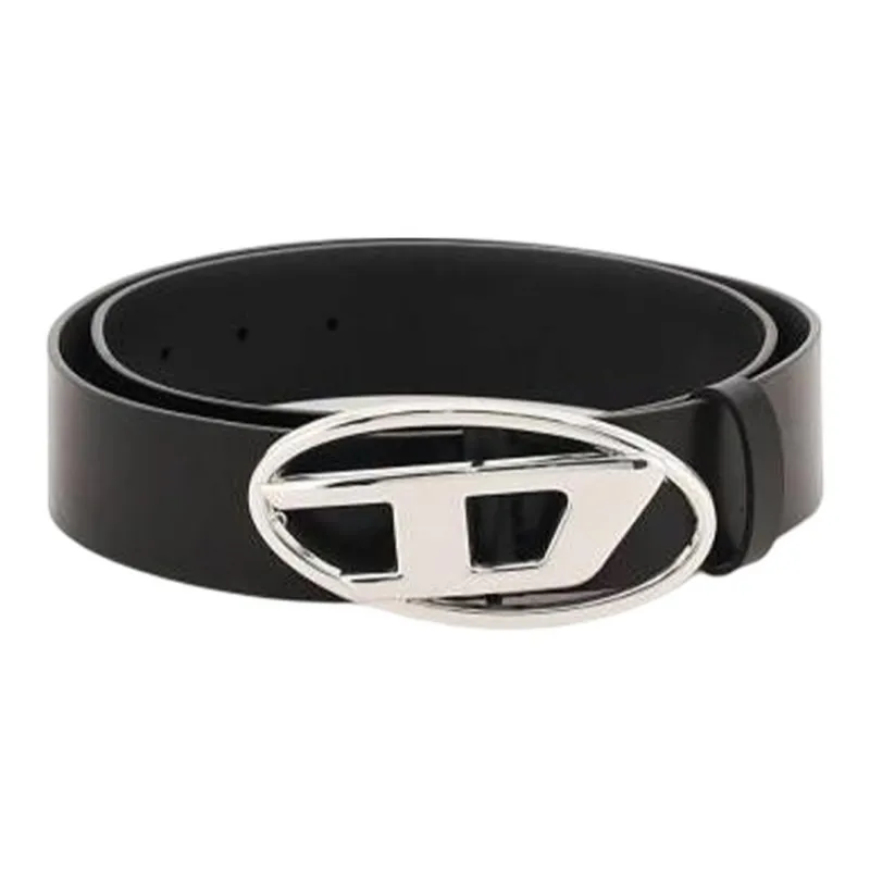 DIESEL Leather Buckle Belt-4