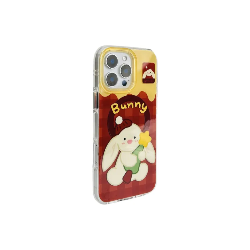 Wei Xin Acrylic Material Rabbit Magnetic Stand Phone Cases Compatible With IPhone 16/15 Pro Max/Apple 13/14 Pro/Max-6