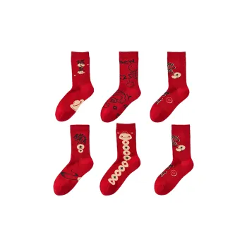 MADALLO Mid Calf Socks Women's 6 Pack
