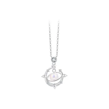 Golden Kite S925 Silver Faux Pearl Artificial Zircon Necklaces Women's