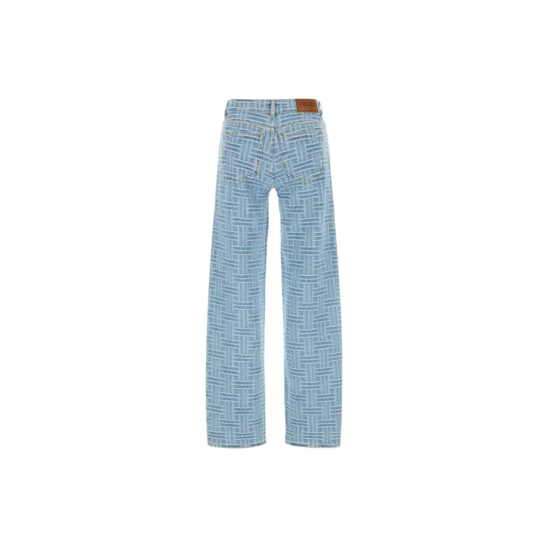 KENZO Logo Embroidered Denim Jeans-1