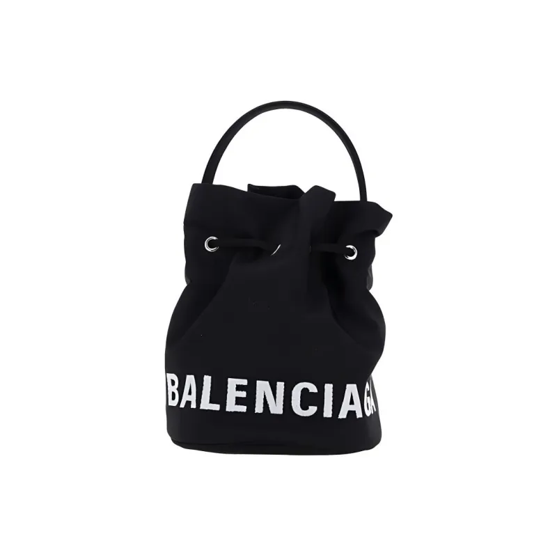Balenciaga Canvas Bucket Bags Shoulder Bags Women's Black-0