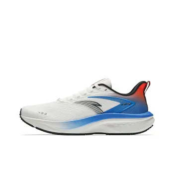 Anta Anti Slip Wear Resistant Breathable Lightweight Low Top Casual Running Shoes Men's White Blue Black
