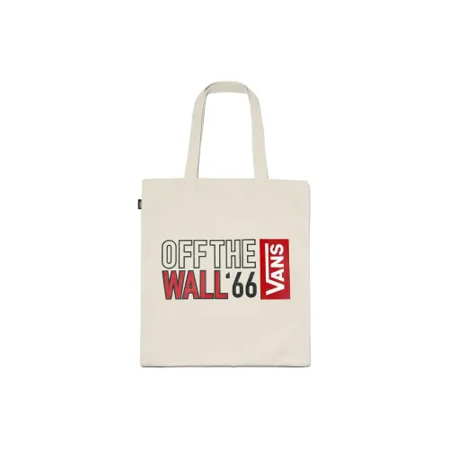 Vans Cotton Shopping Bag Shoulder Bag Handbag Regular Unisex Beige
