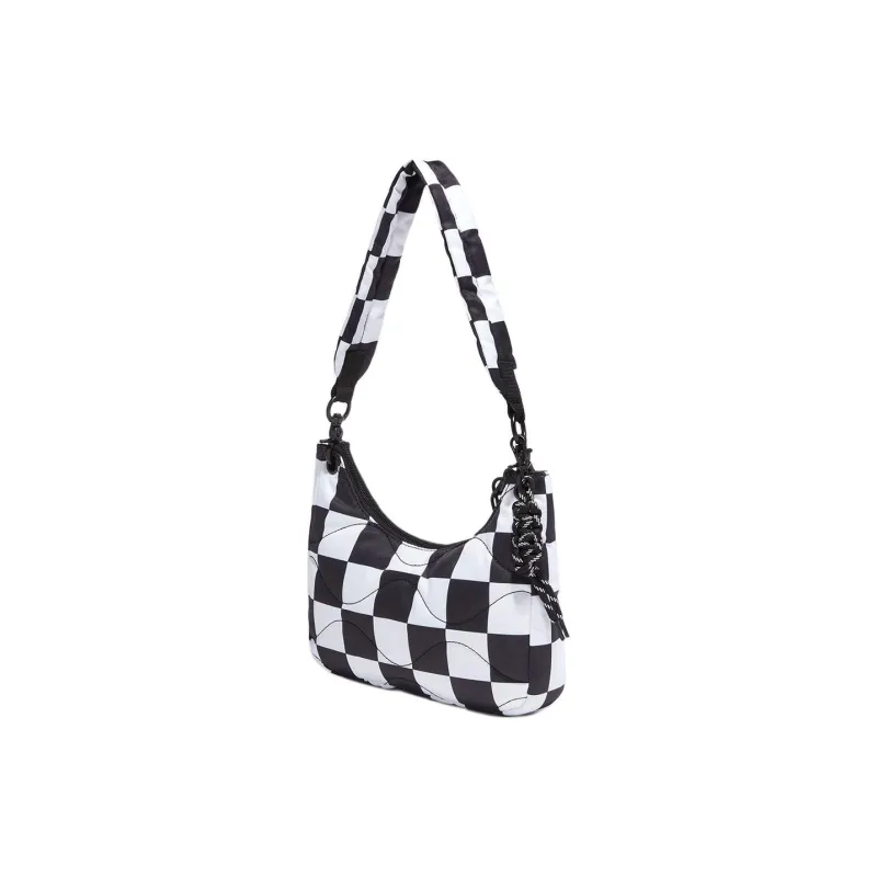 Vans Polyester Shoulder Bag Handbag Shoulder Bag Regular Women's Black & White-3