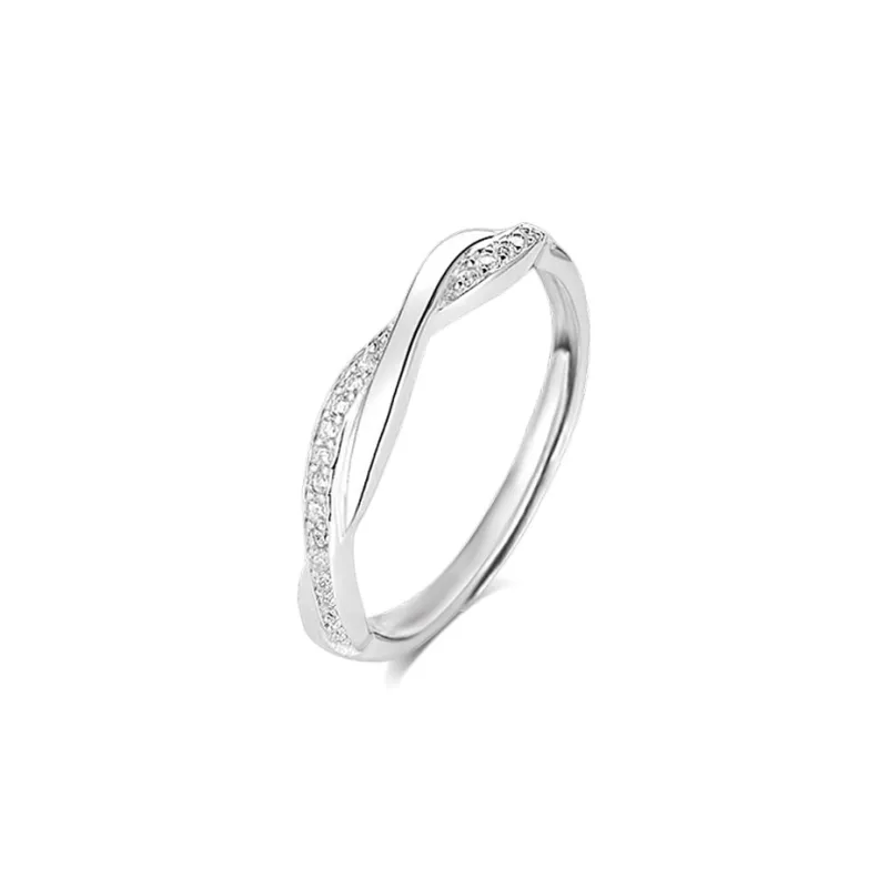 BLANK IN BLANK Sterling Silver Rings Unisex-10
