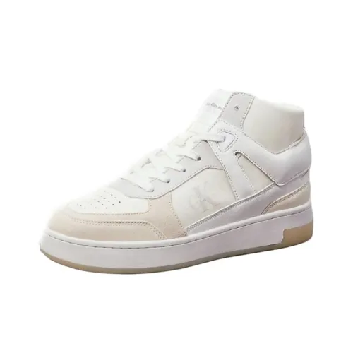 CKJ calvin grande KLEIN JEANS Zapatilla High-Top Skateboard Shoes Women's White