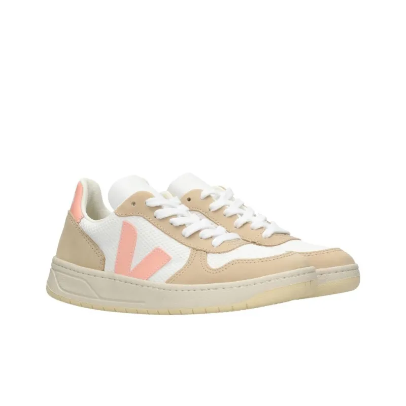 VEJA V-10 Low-Top Skateboard Shoes Women's Ecru-2